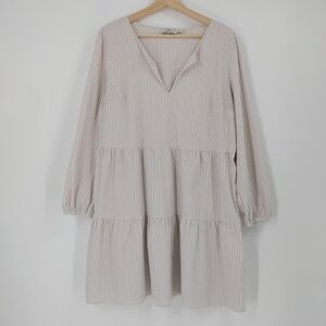 Vineyard Vines Harbor Tiered Seersucker Dress